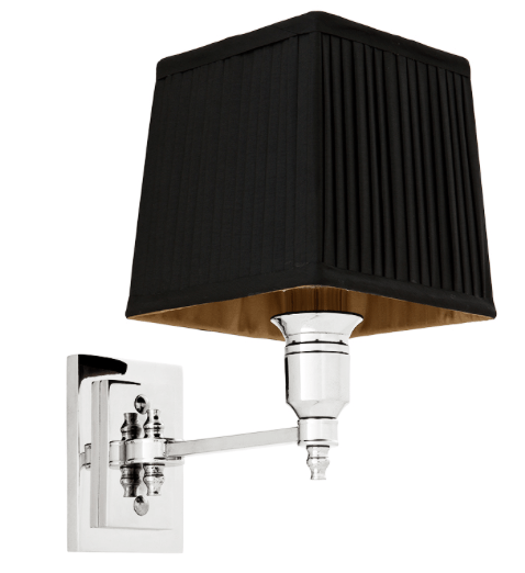 Lexington Wall Light Nickel & Black