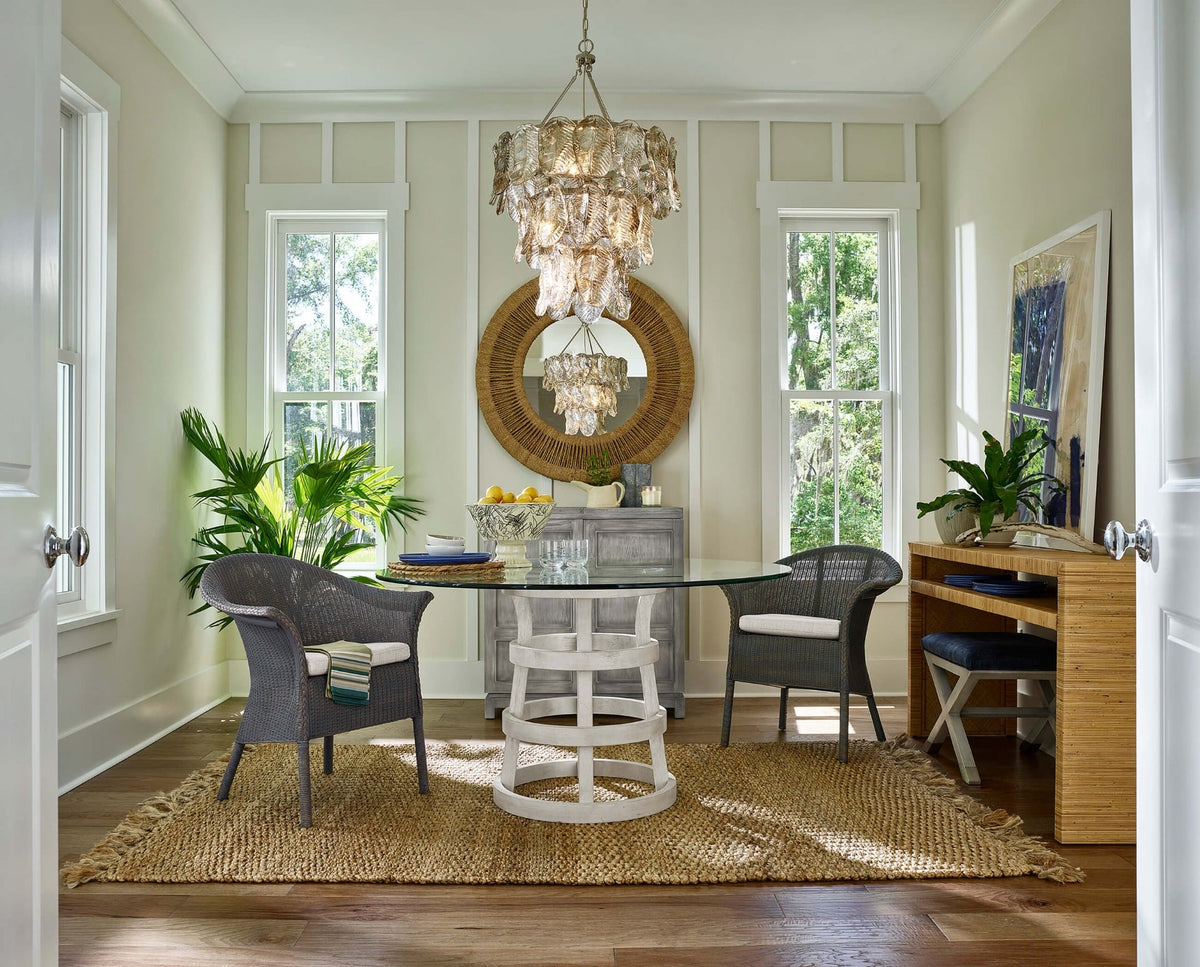 Escape Round Glass Dining Table 137cm