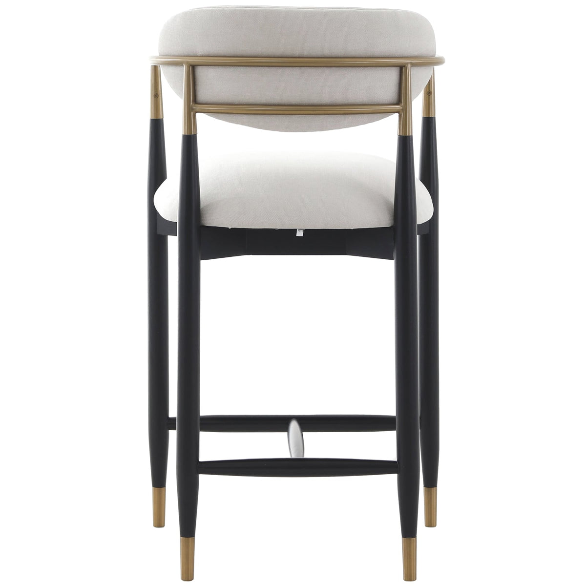 Soho Counter Stool in Ebony and Brass Finish