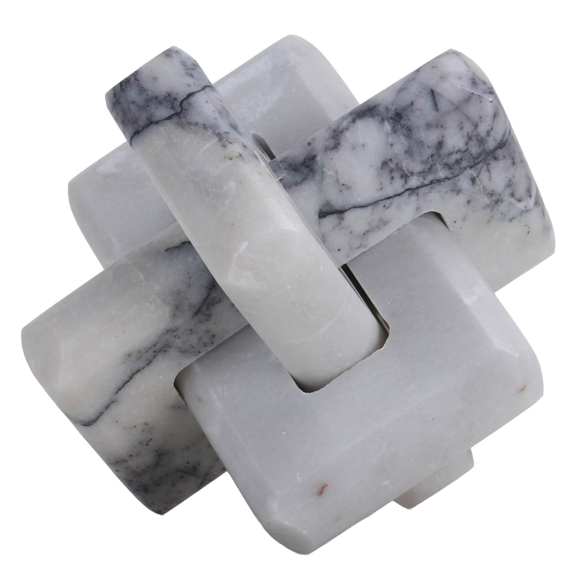 Loop Sculpture in Grey Marble - Large