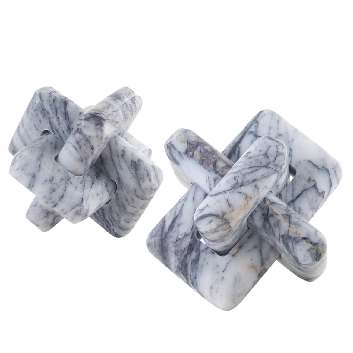 Loop Sculpture in Grey Marble - Small
