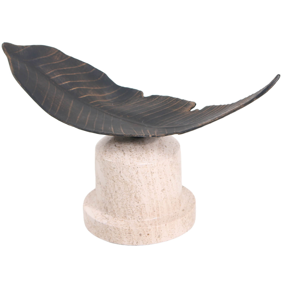 Leaf Ornament on Marble Base
