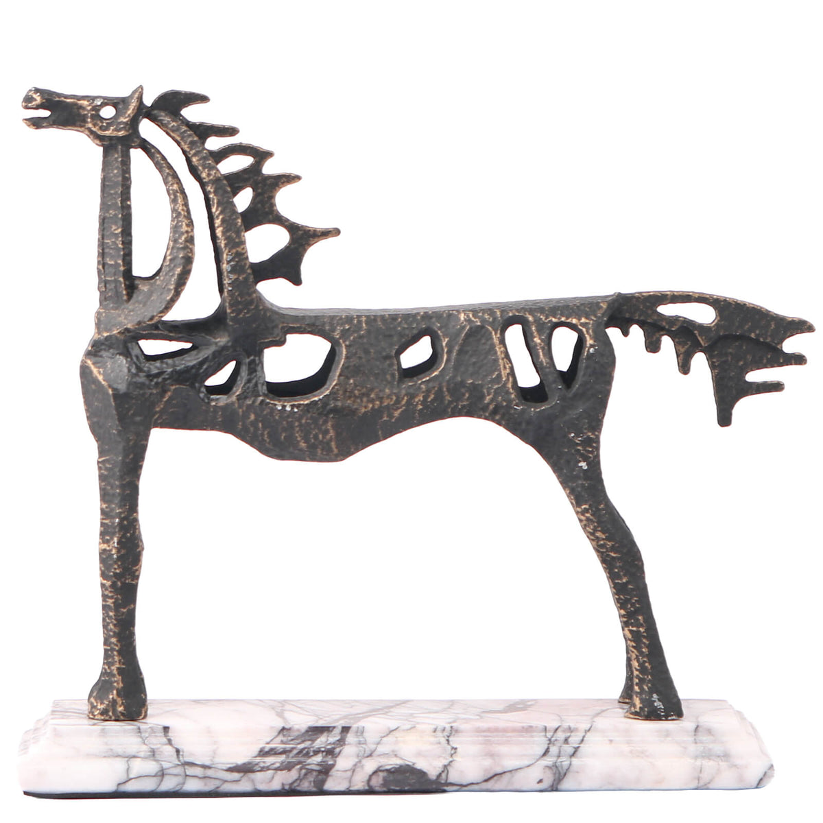 Horse Sculpture in Dark Bronze