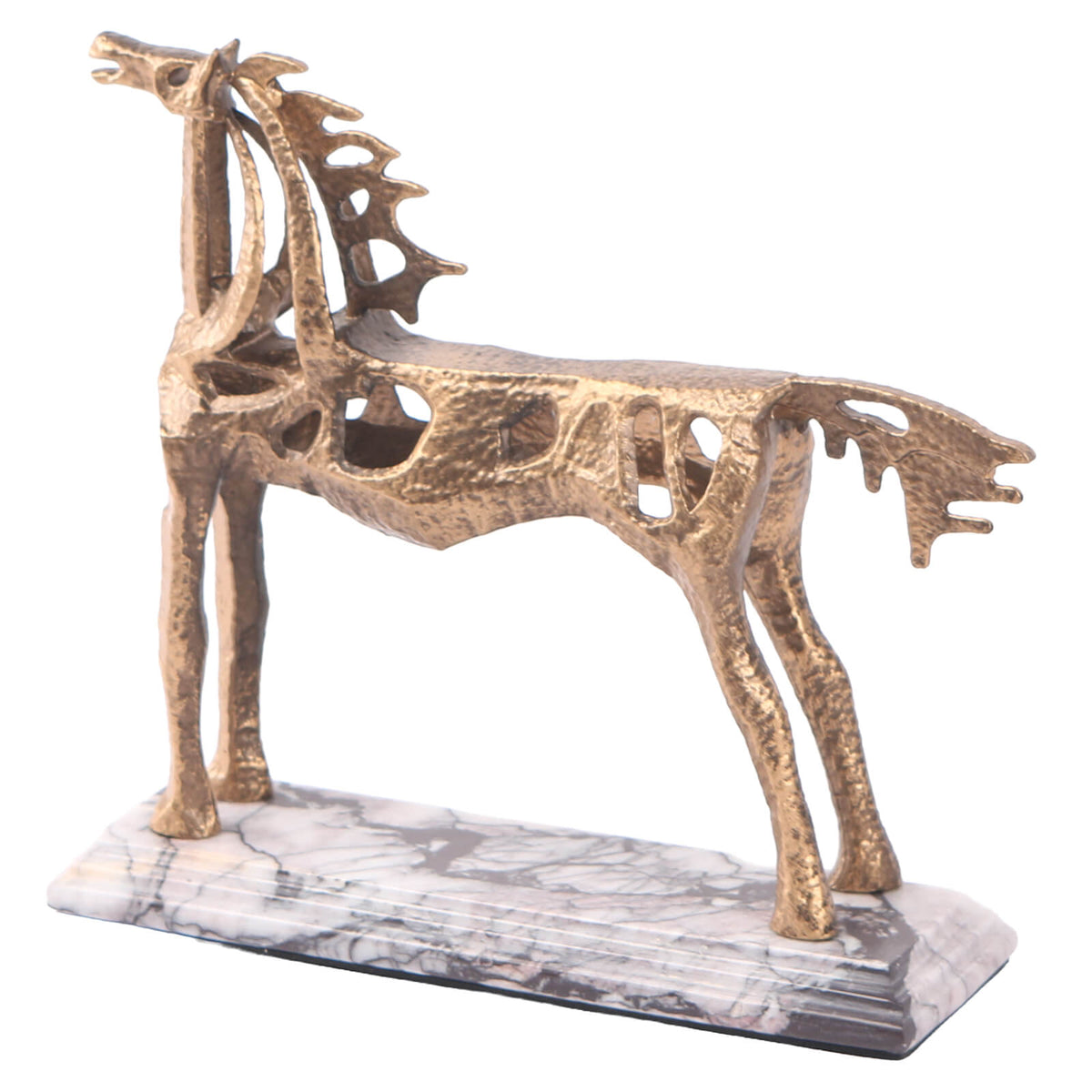 Horse Sculpture in Gold