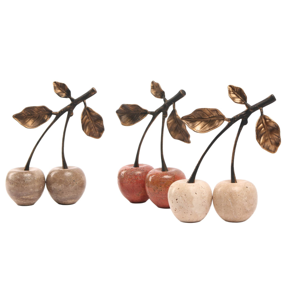 Cherry Ornament in Red Marble