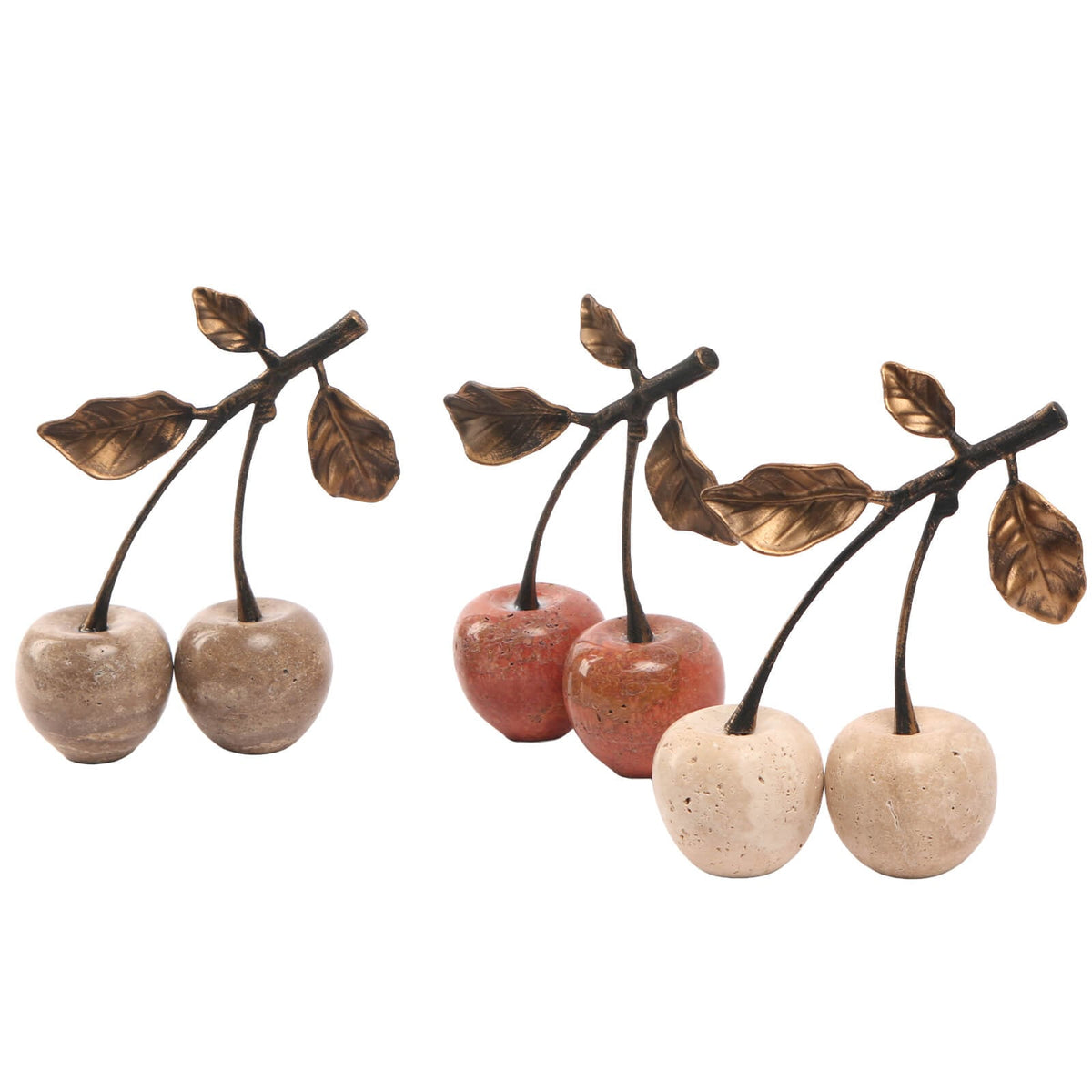 Cherry Ornament in Red Marble