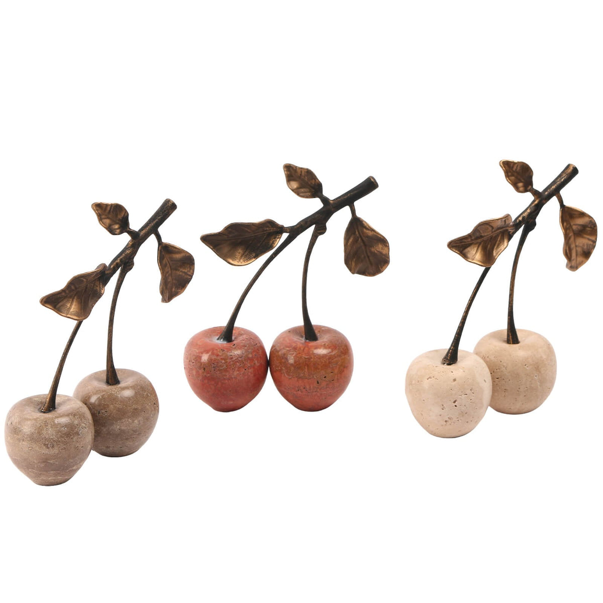 Cherry Ornament in Travertine