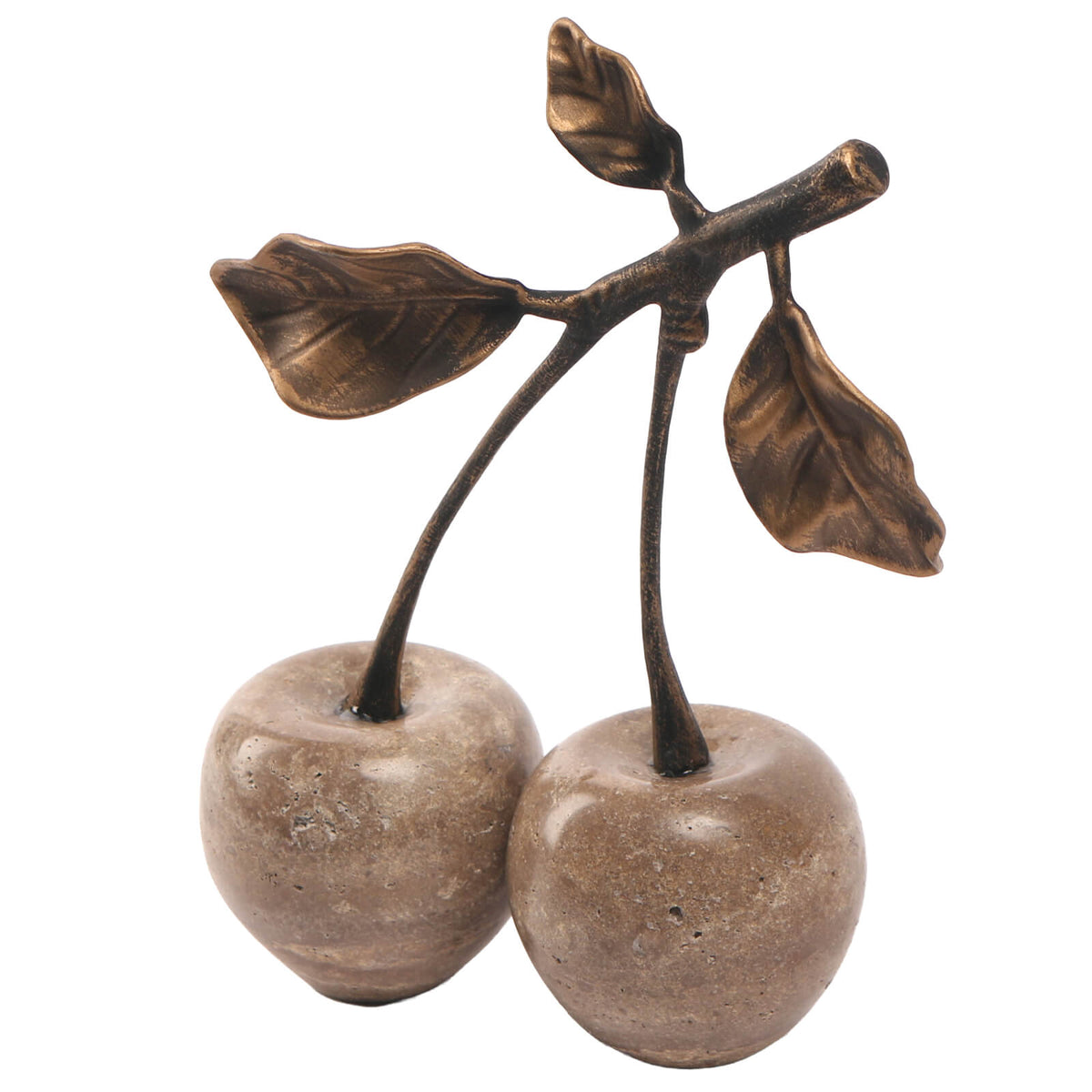 Cherry Ornament in Grey Marble