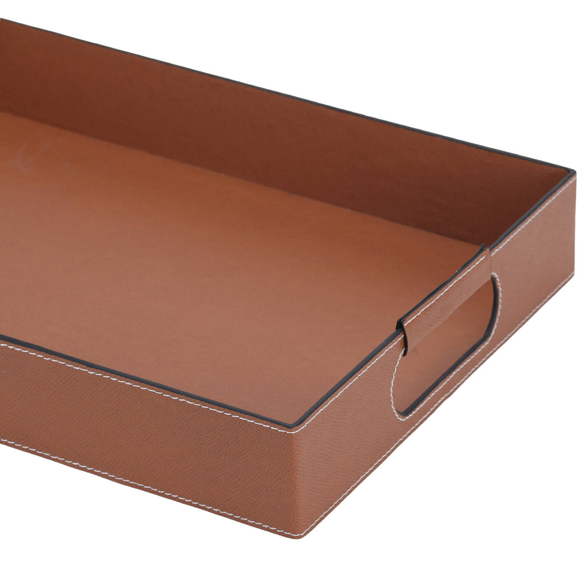 Vale Rectangular Leather Tray