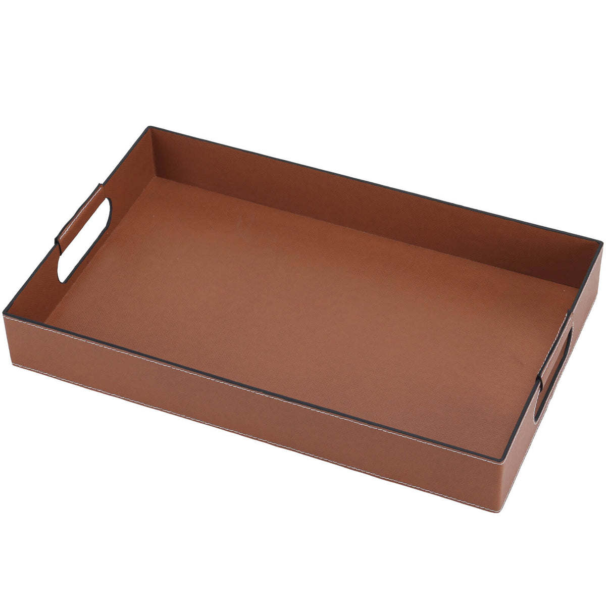 Vale Rectangular Leather Tray