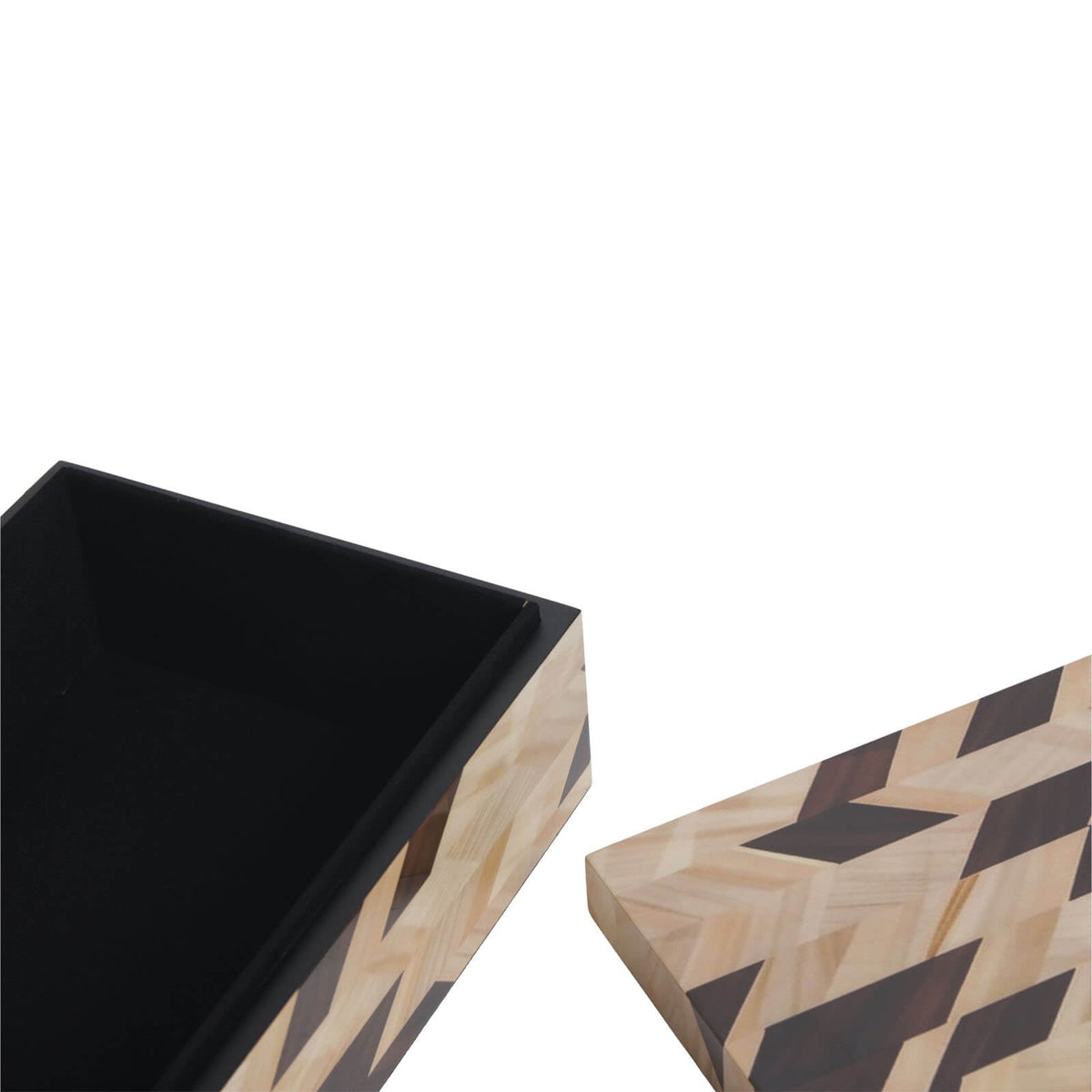 Geometric Marquetry Box