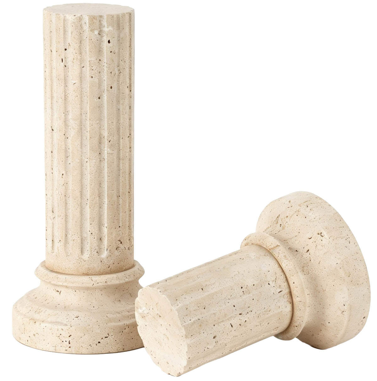 Marcello Decorative Object in Travertine - Large