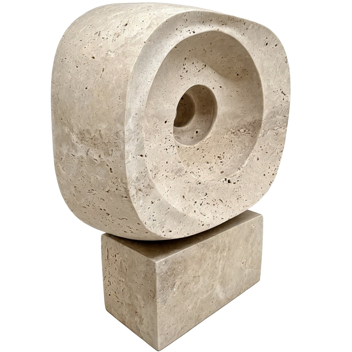 Atticus Sculpture in Travertine