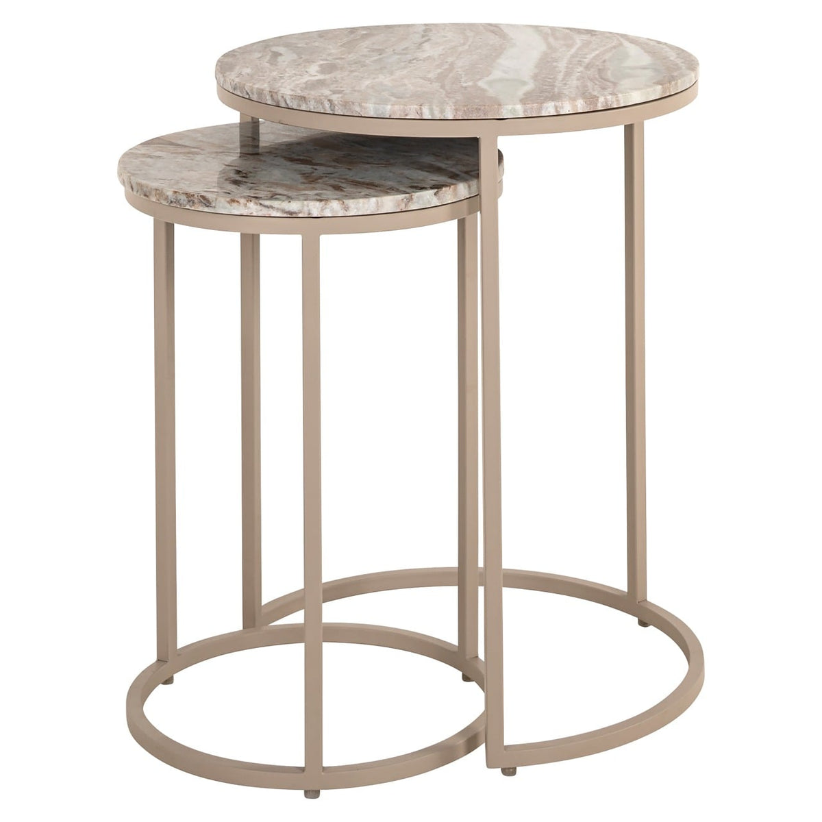 Fairfax Marble Nesting Side Tables, Set of 2