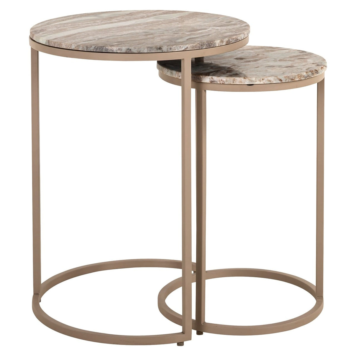 Fairfax Marble Nesting Side Tables, Set of 2