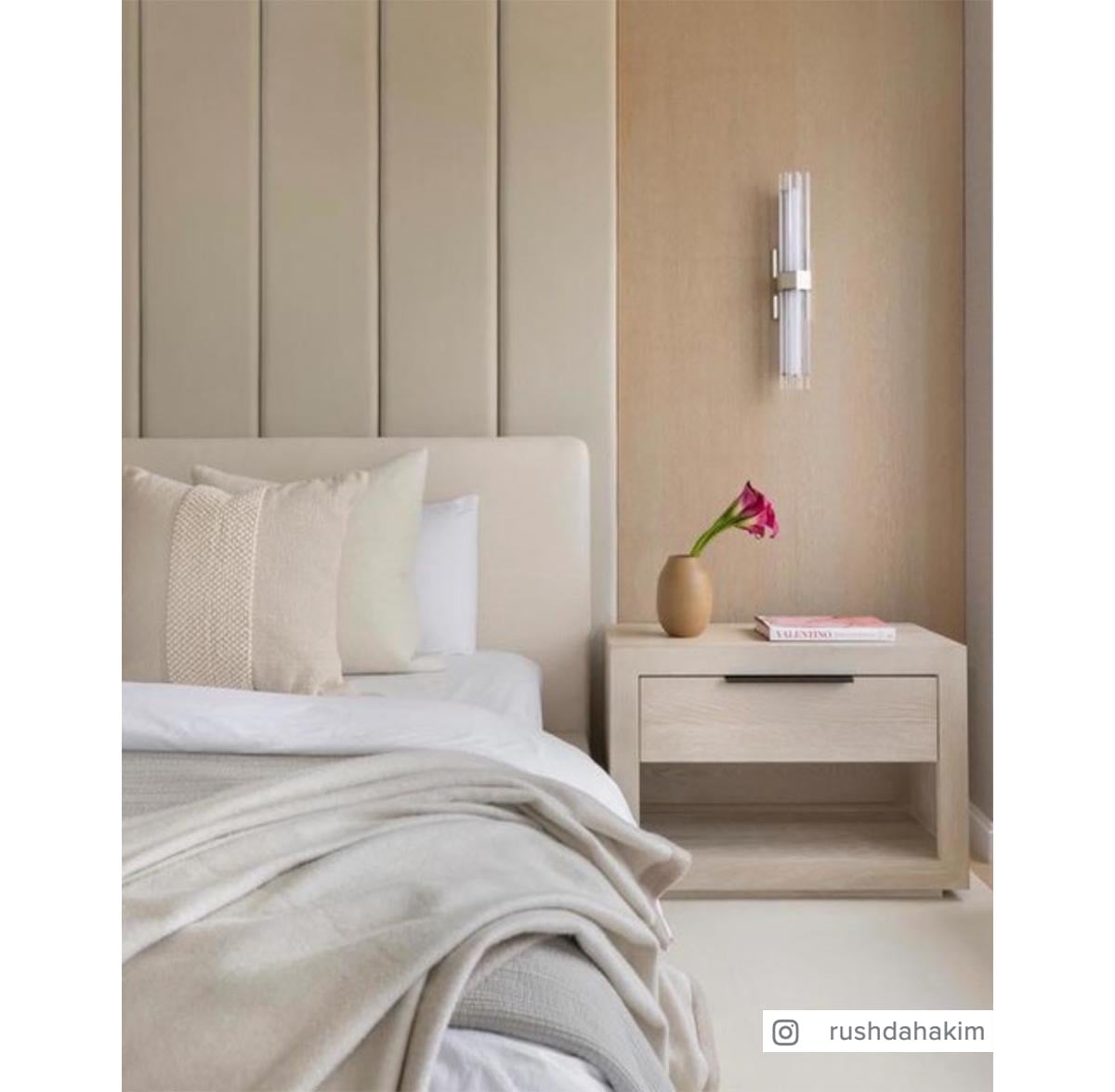 Fascio 24" Wall Light in Polished Nickel with Crystal