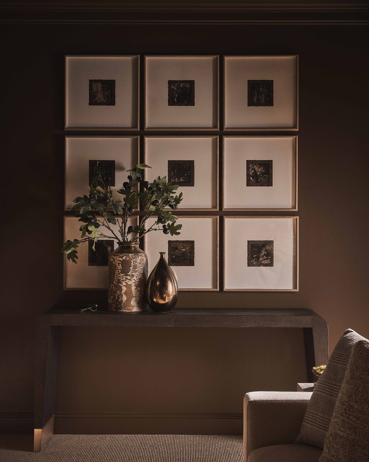 Fenwick Embossed Console Table