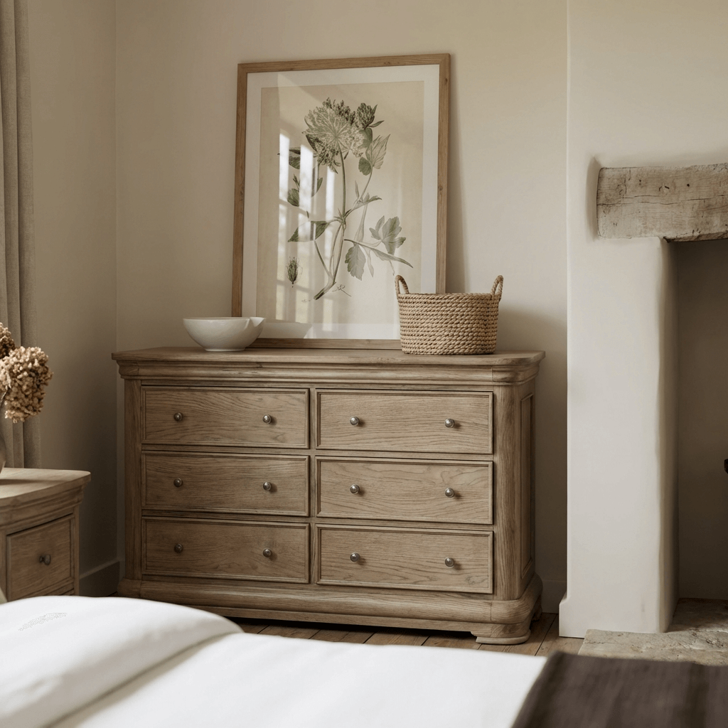 Fulbrook Oak 9 Drawer Chest of Drawers