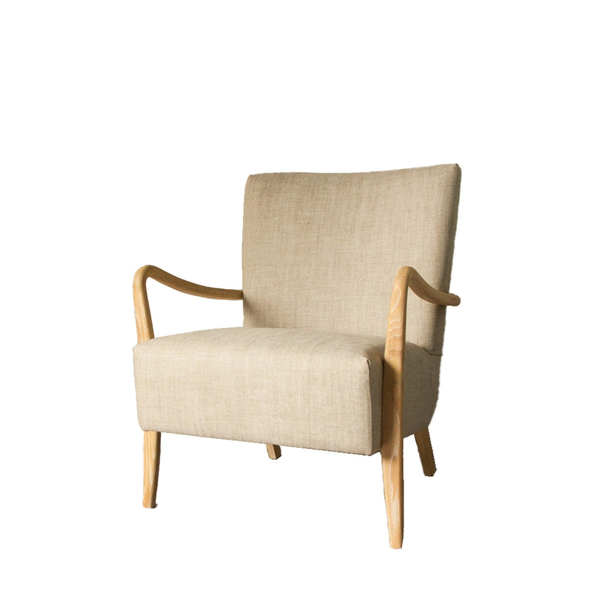 Keats Armchair in Natural Linen