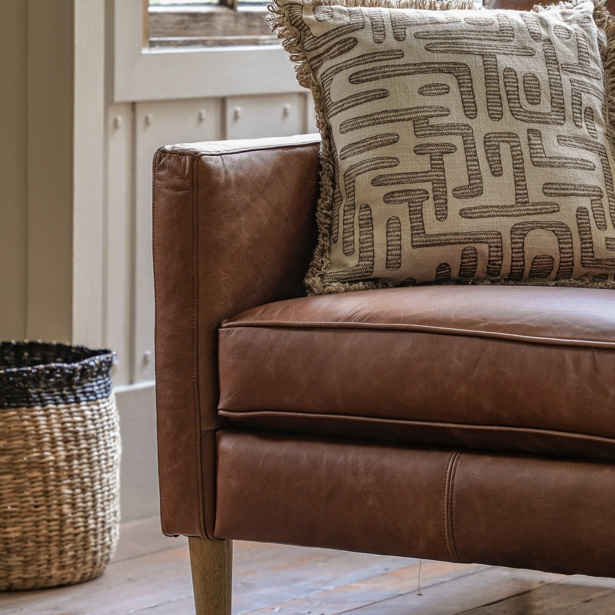Fulham Armchair in Brown Leather