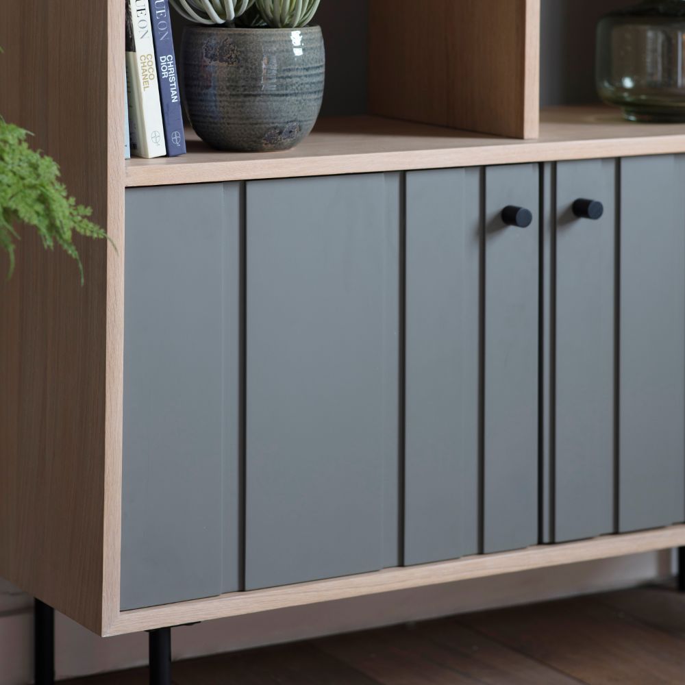 Kariya Bookcase with Cabinet
