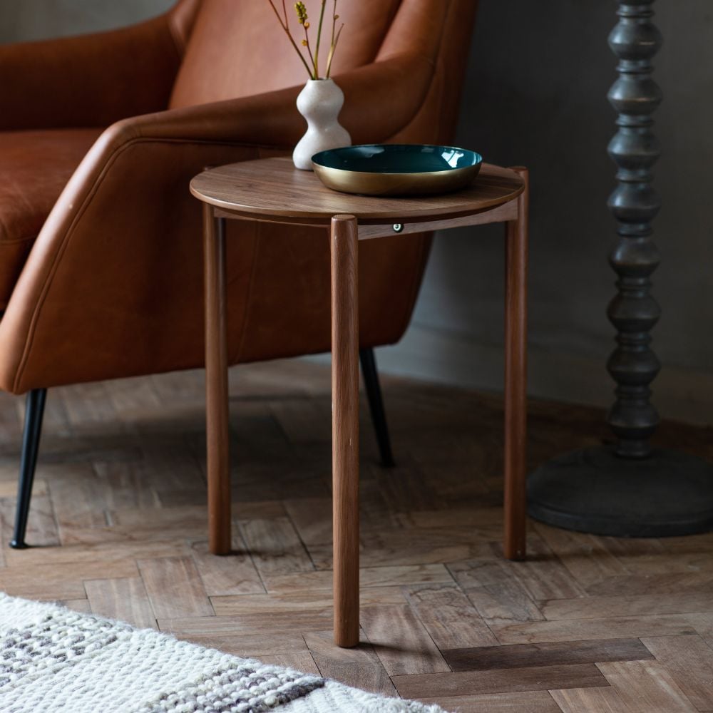 Antonio Walnut Side Table