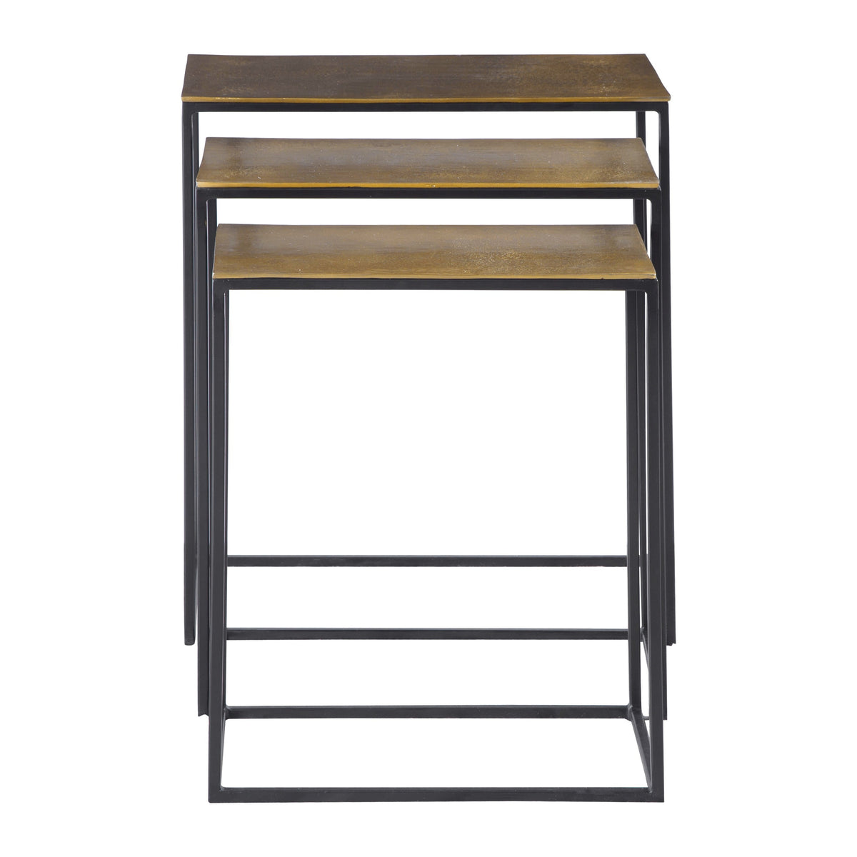 Coreene Gold Nesting Tables Set/3
