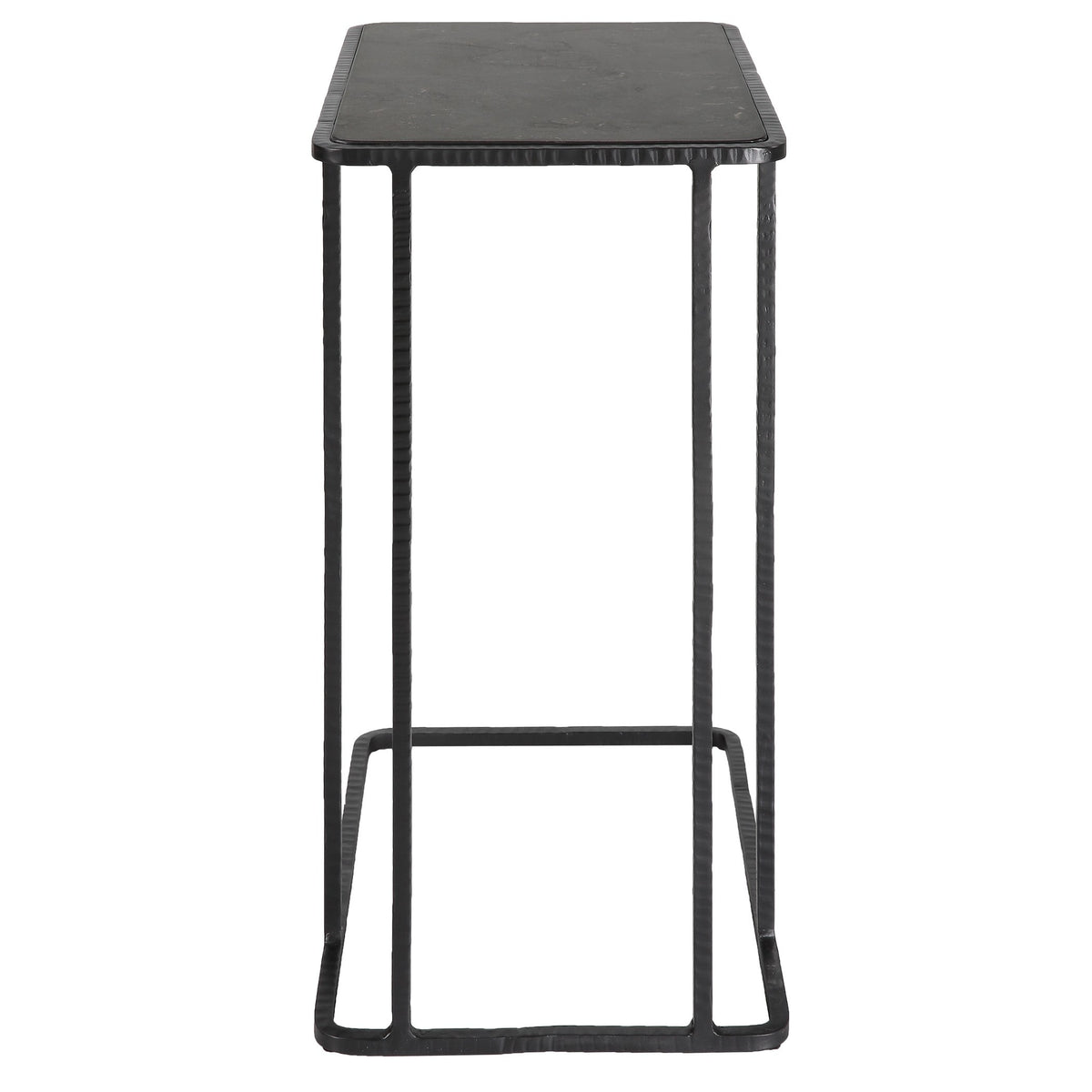 Cavern Stone & Iron Accent Table