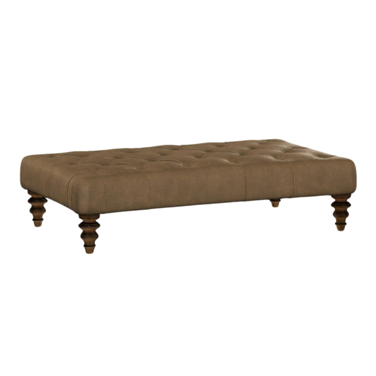 Jacaranda Curved Buttoned Top Stool Made To Order
