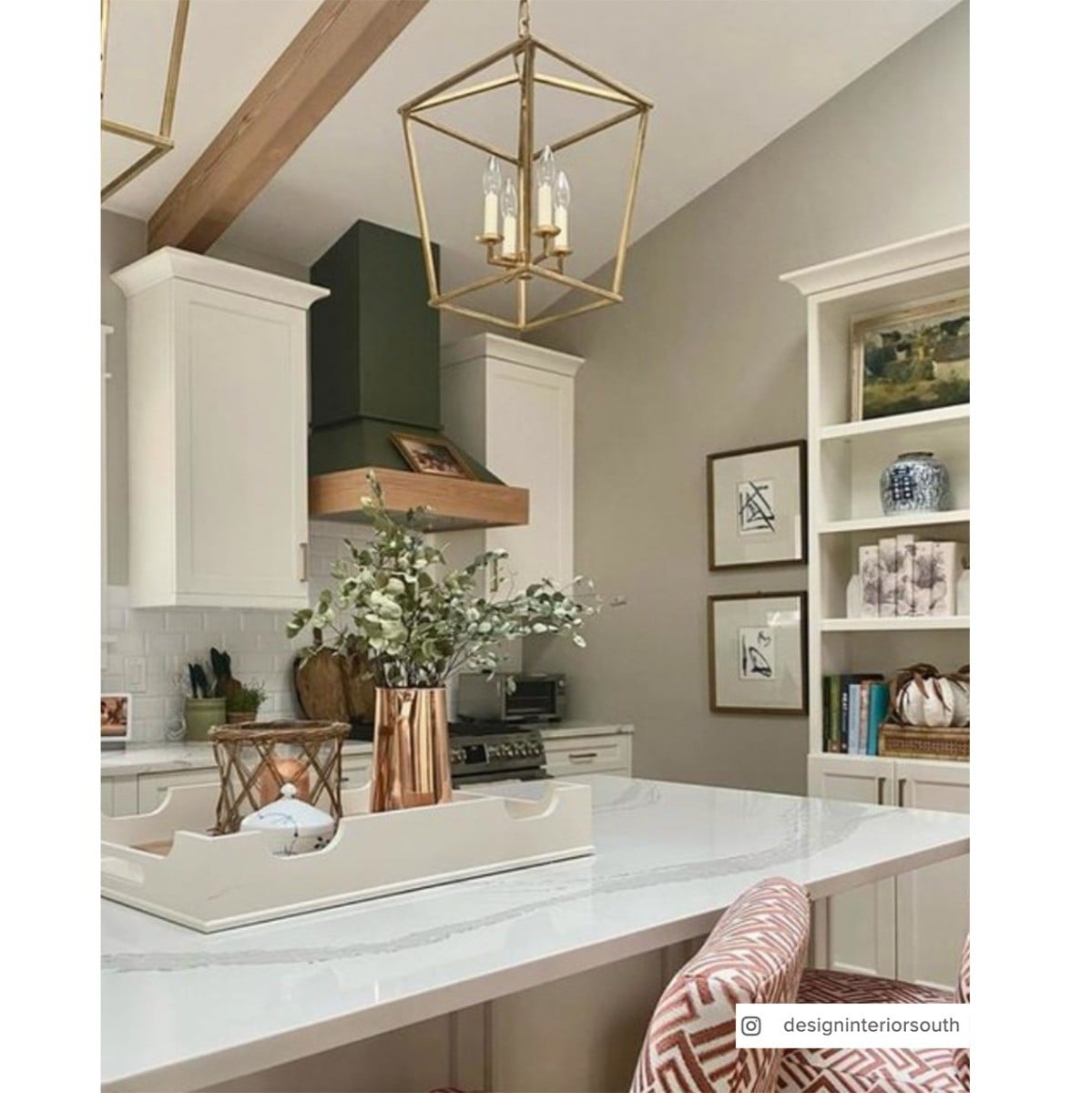Darlana Small Lantern | Gilded Iron