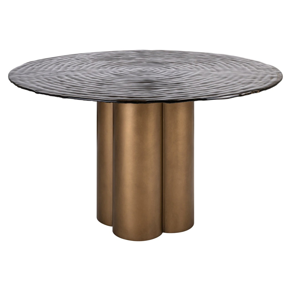Glastonburry Round Dining Table in Antique Gold - 135cm