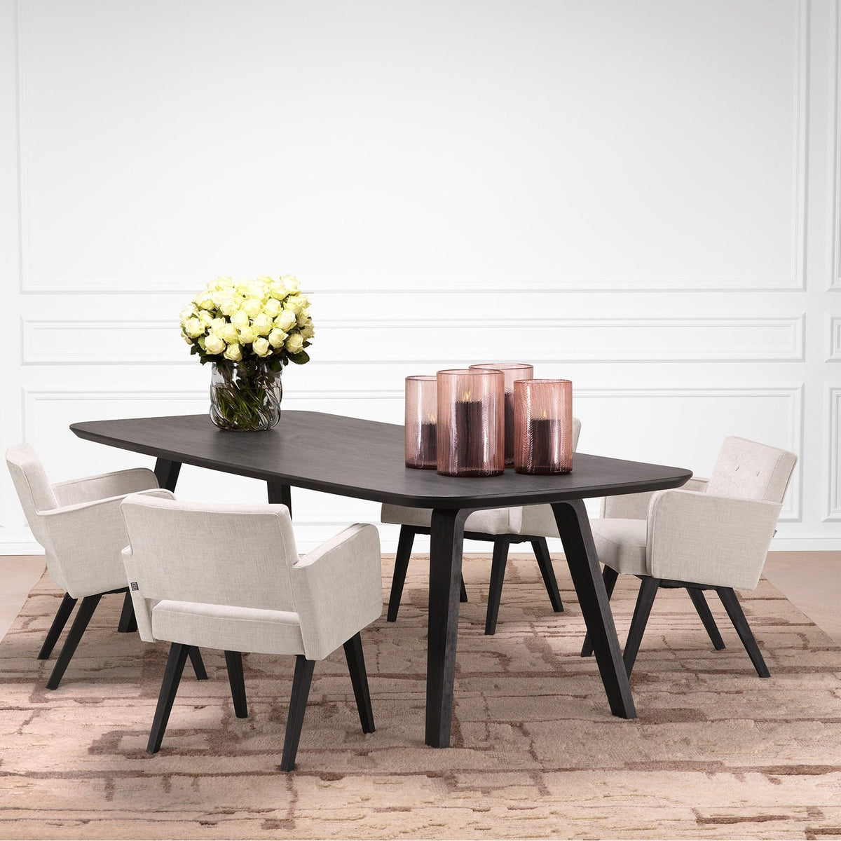 Glover Dining Table in Charcoal Grey - 245cm