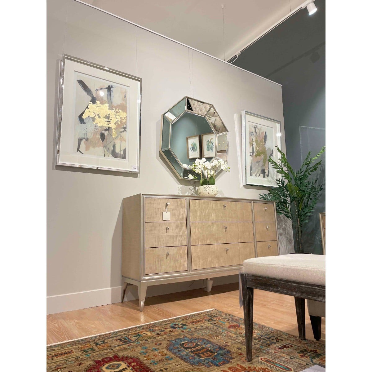 Golden Blush II - Framed Print 79 x 104 cms