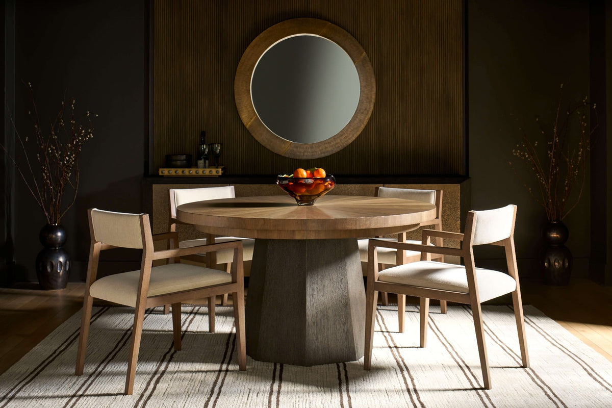 Haze Round Extending Dining Table, 137-183cm