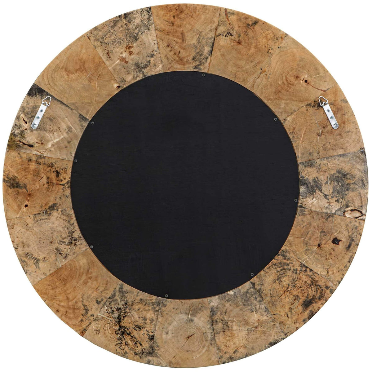 Hiram Round Wood Mirror