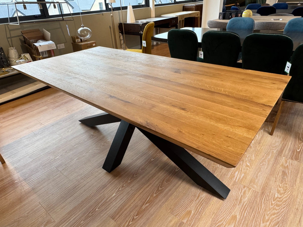 Outlet Pavilion Chic Hoxton Modern Industrial Dining Table 200cm