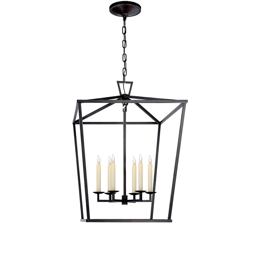 Darlana Large Lantern | Aged Iron
