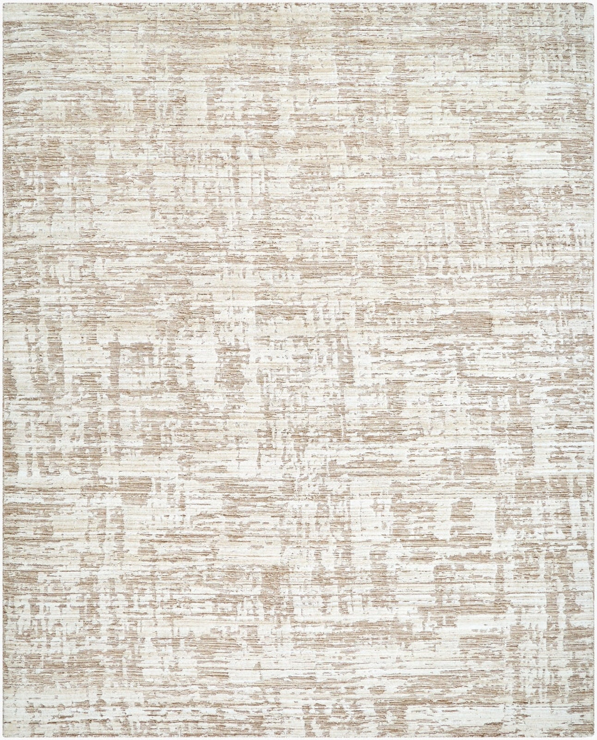 Keiichi Jackie hand-loomed rug 305 x 244 cm in ivory beige and taupe – neutral viscose wool 8x10 rug