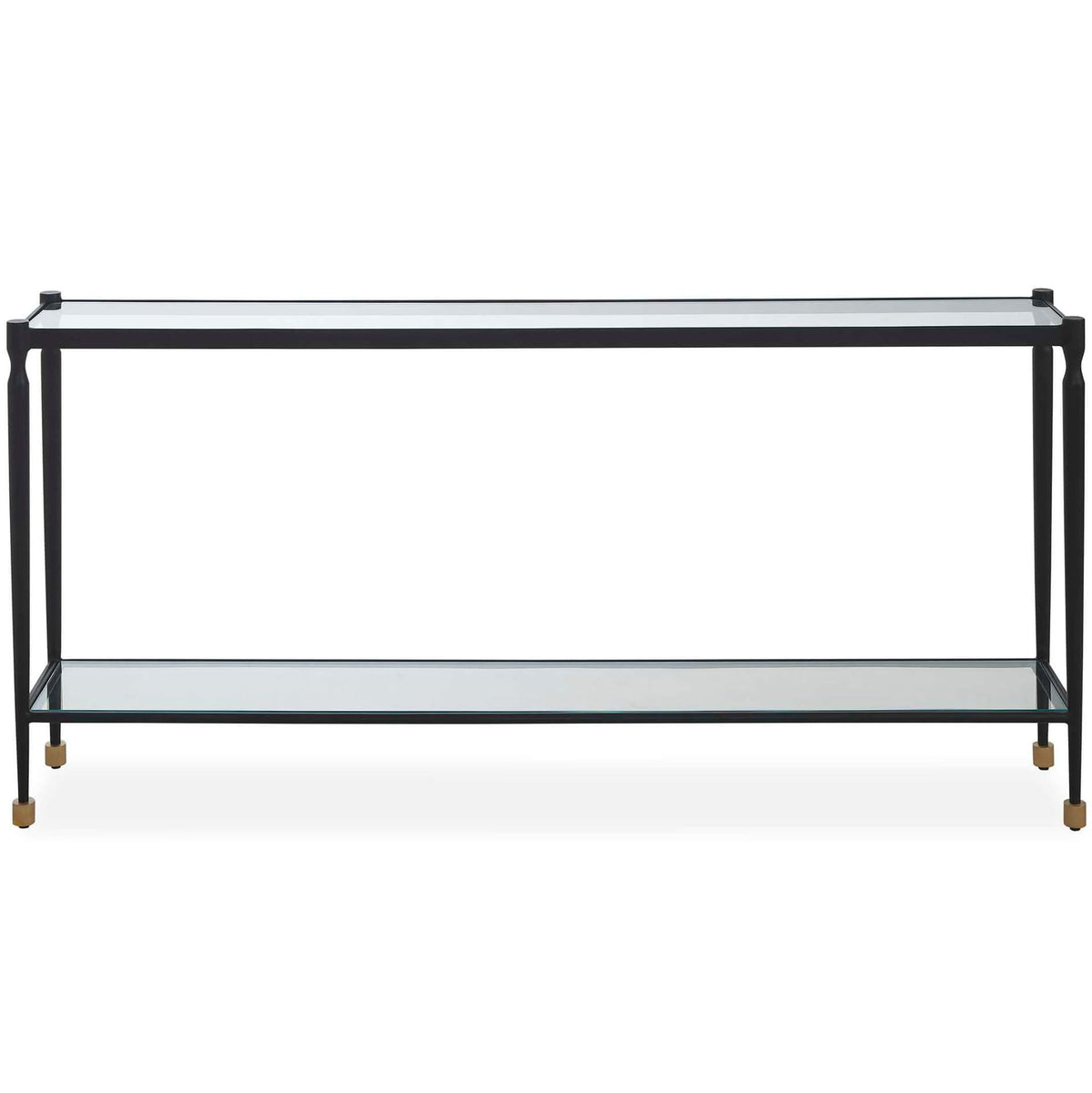 Javana Glass / Iron Console Table