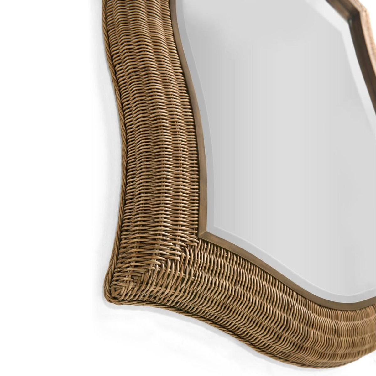 Palm Court Haven Rattan Wall Mirror
