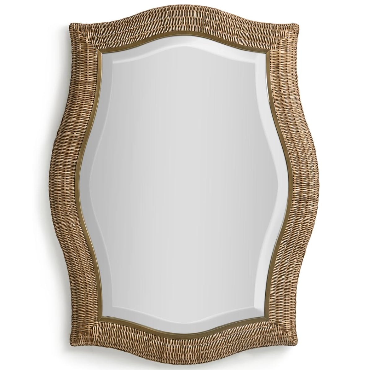 Palm Court Haven Rattan Wall Mirror