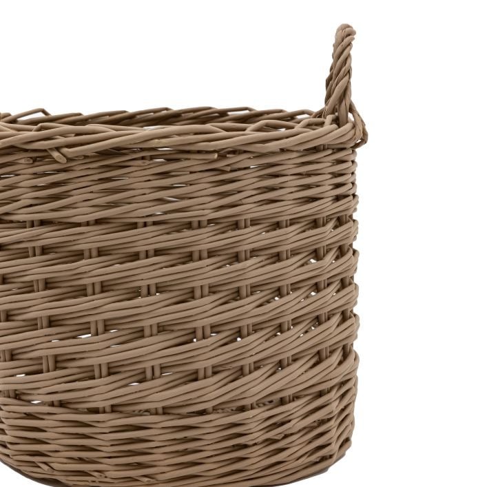 Hand Woven Willow Storage Basket Nest Set of 3 Large