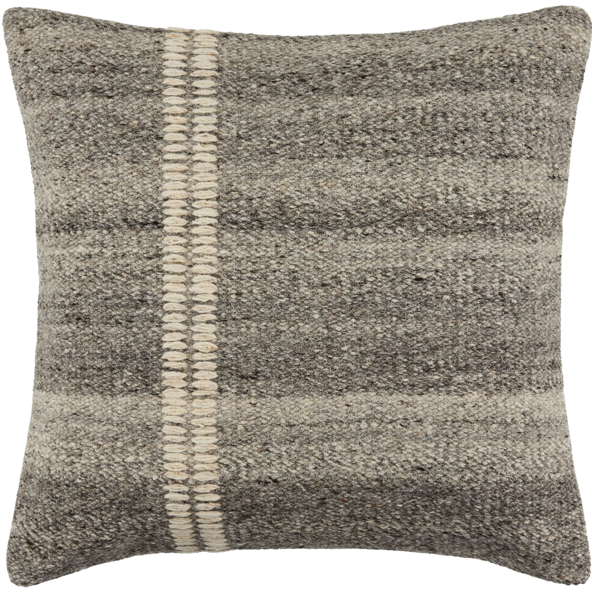 Jundah Woven Cushion in Grey - 51 x 51 cm