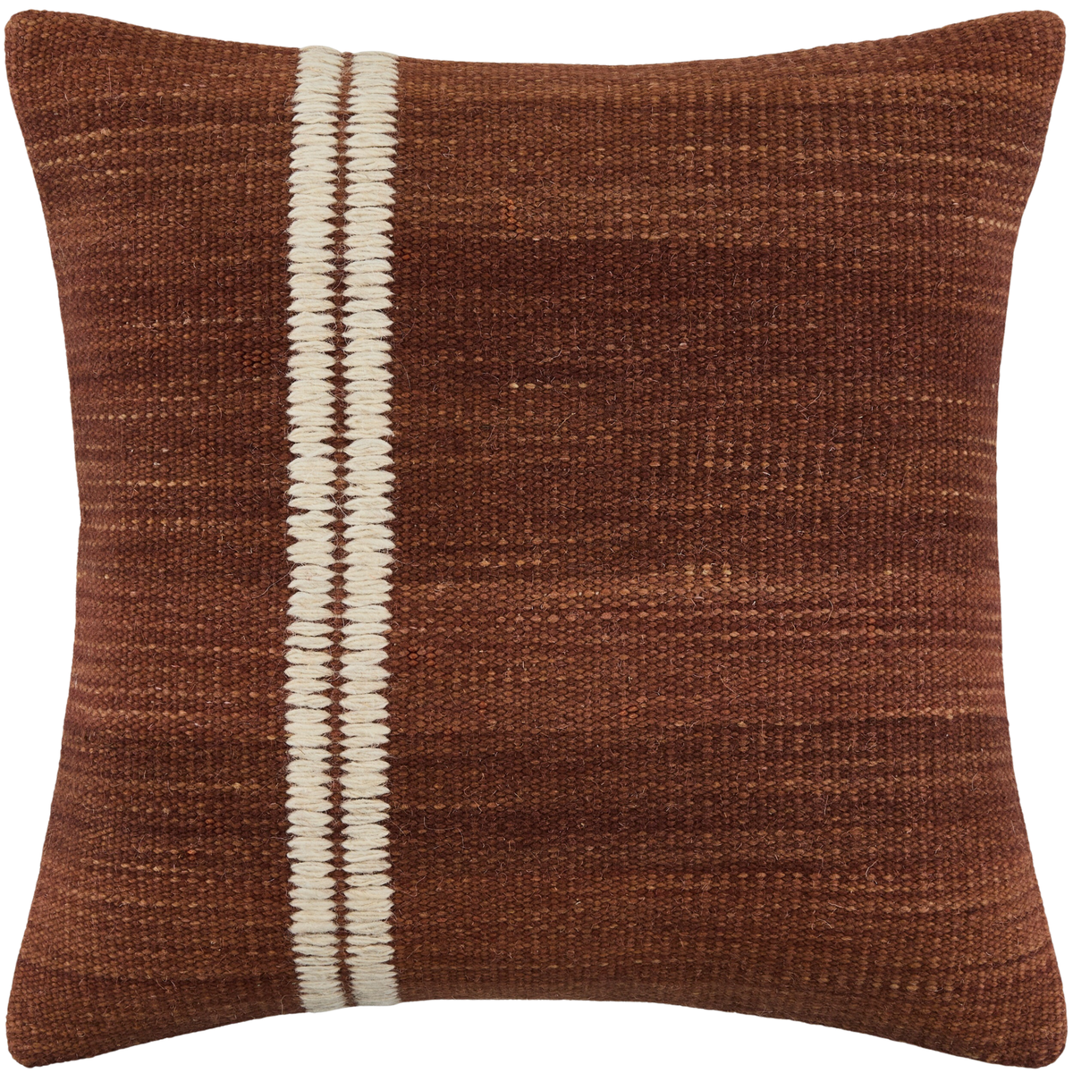Jundah Woven Cushion in Warm Red - 51 x 51 cm