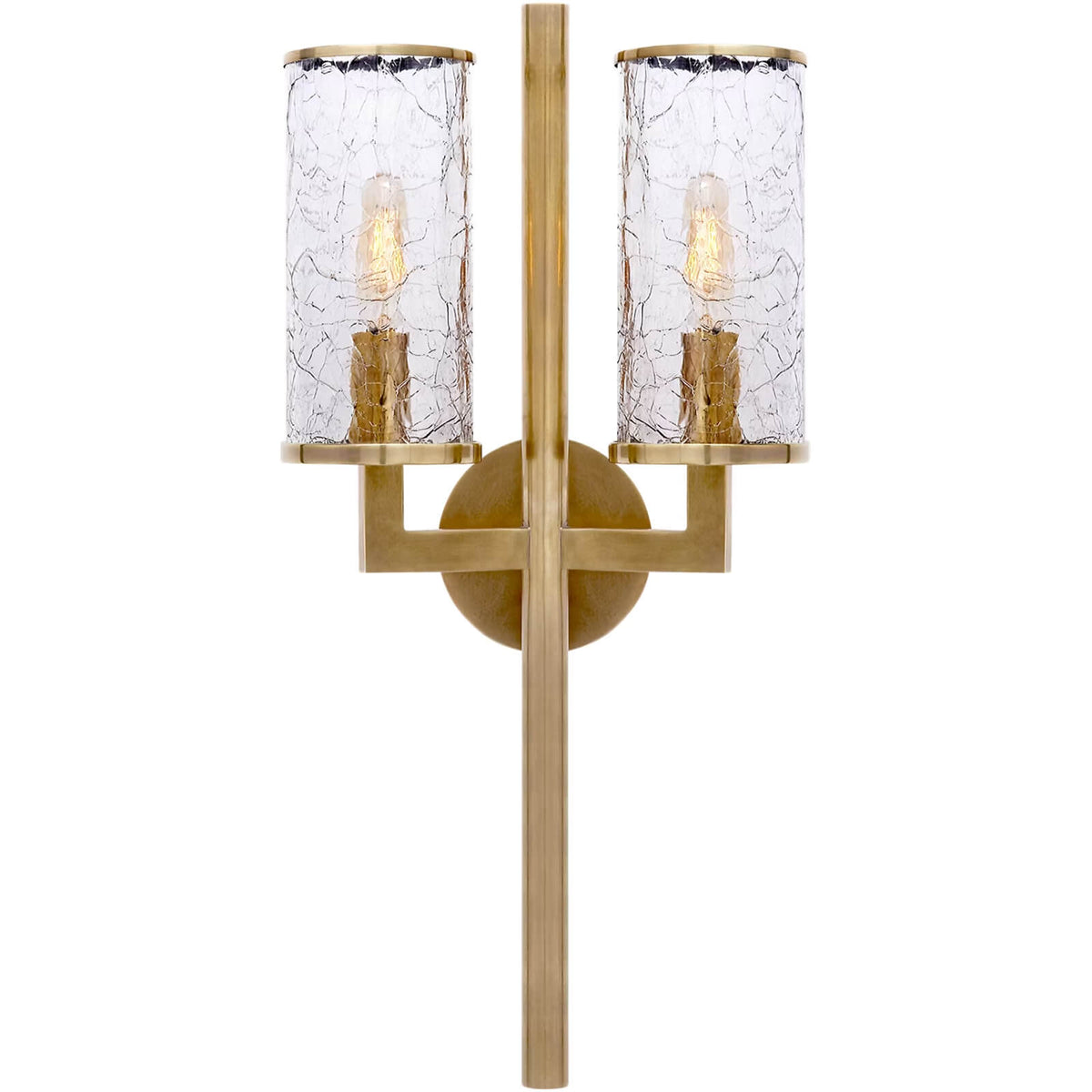 Liaison Double Sconce in Antique Burnished Brass