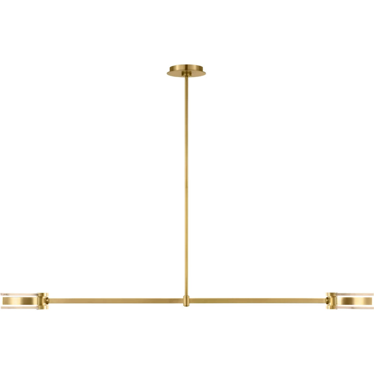 Melange 54" Linear Ceiling Light in Antique-Burnished Brass