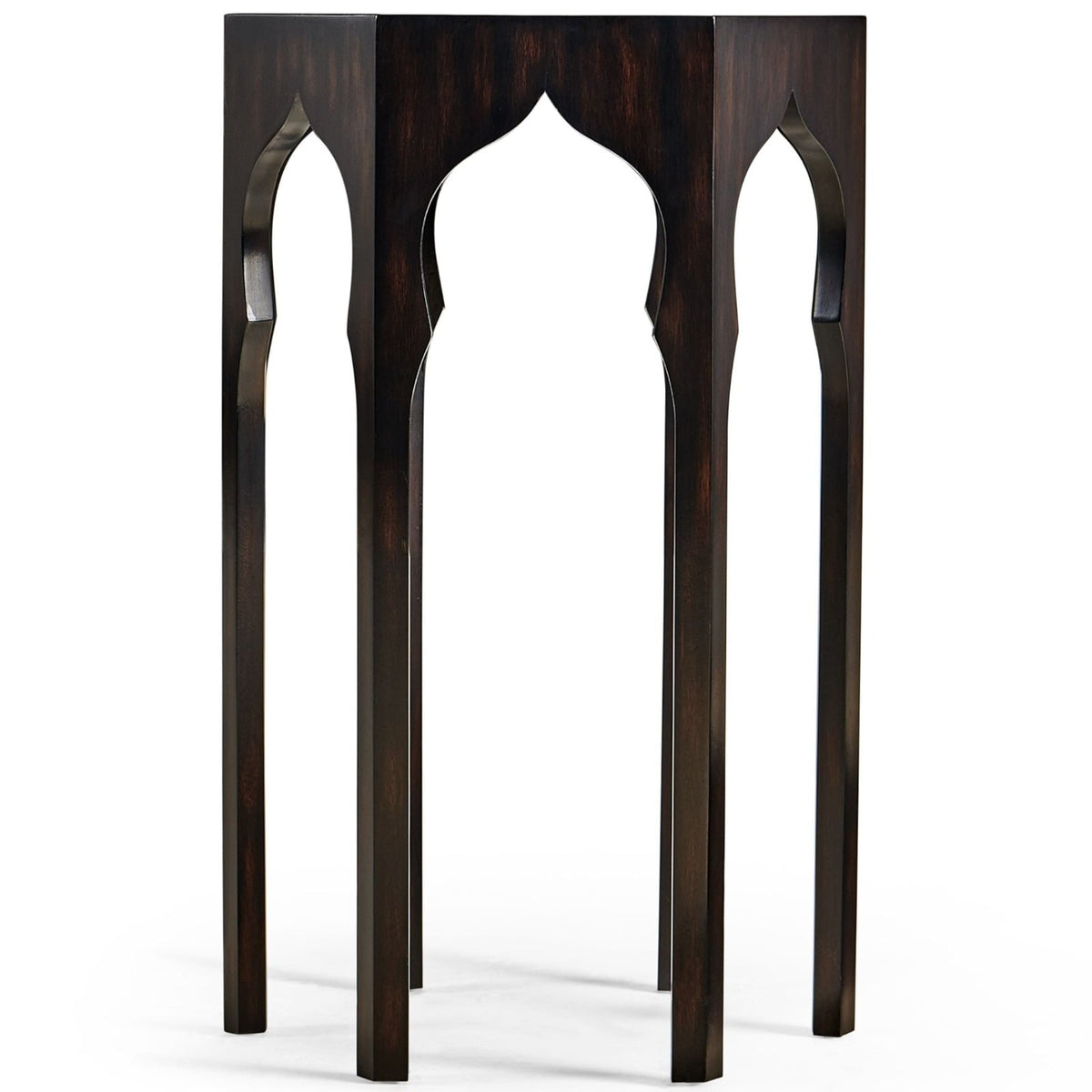 Hexagon Lamp Table in Ebony
