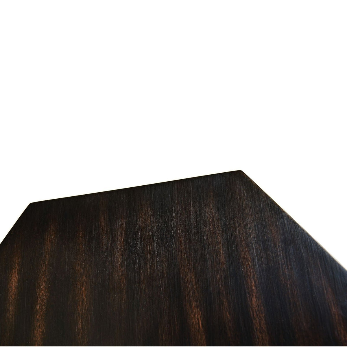 Hexagon Lamp Table in Ebony