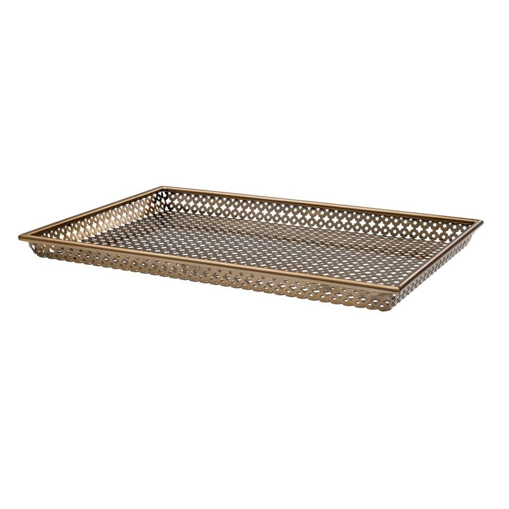 Sirenuse Tray in Antique Brass - Large