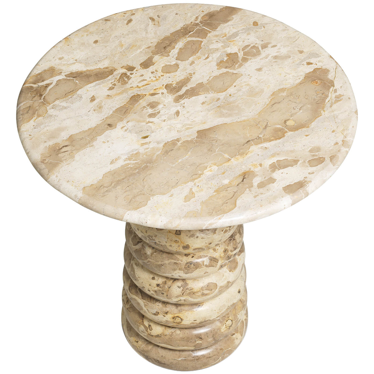 Lerici Side Table in Chocolate Marble